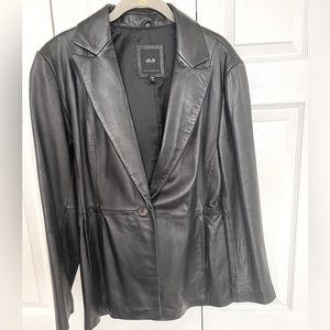 JLC leather black jacket blazer
